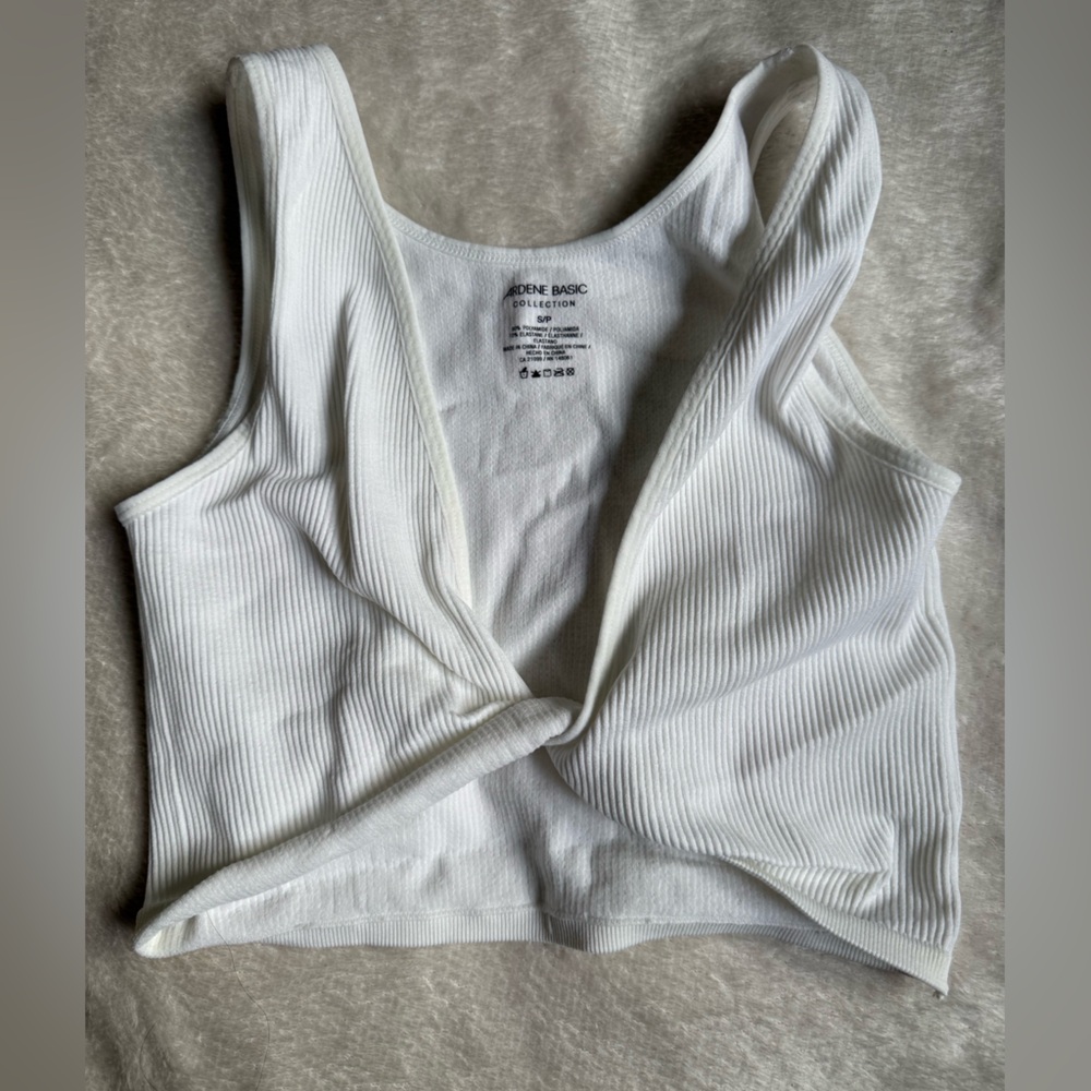 Ardene Ribbed Twist Tank – Wear It Two Ways! – Size S